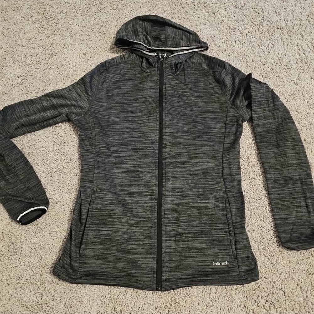 Hind Men's Charcoal Hooded Jacket